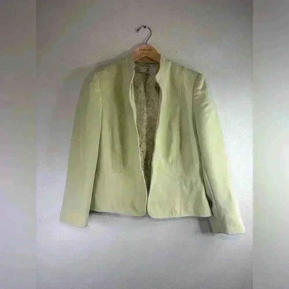 Tahari Petite Blazer | Light Neon Green | 8P